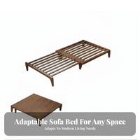 Space-Saving transformable Armchair Bed two-in-singleUse Pull-extendable Armchair Bed sturdy Wood Frame Living Room Furniture Extendable Design for Apartment Dwellers, Homeowners, Office Workers, Small Spaces, Bedroom