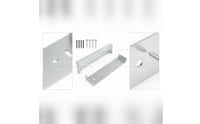 2 Pieces Mailbox Mounting Bracket Aluminum Mailbox Bracket with Screws Hardware Heavy-Duty Universal for Outdoor