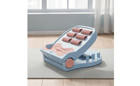 Slant Board with Massage Rollers Non Slip Calf Stretcher Portable Incline Stretcher for Runners