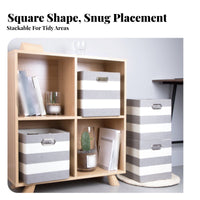 Foldable textile Cube With Handle foldable Cube container long-lasting for Office, Adults