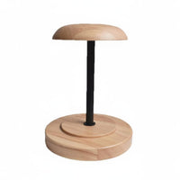 Vintage Hat Display Wooden Base and Iron Wooden Hat Display Stand Detachable for Retail Shop, Photo Studio