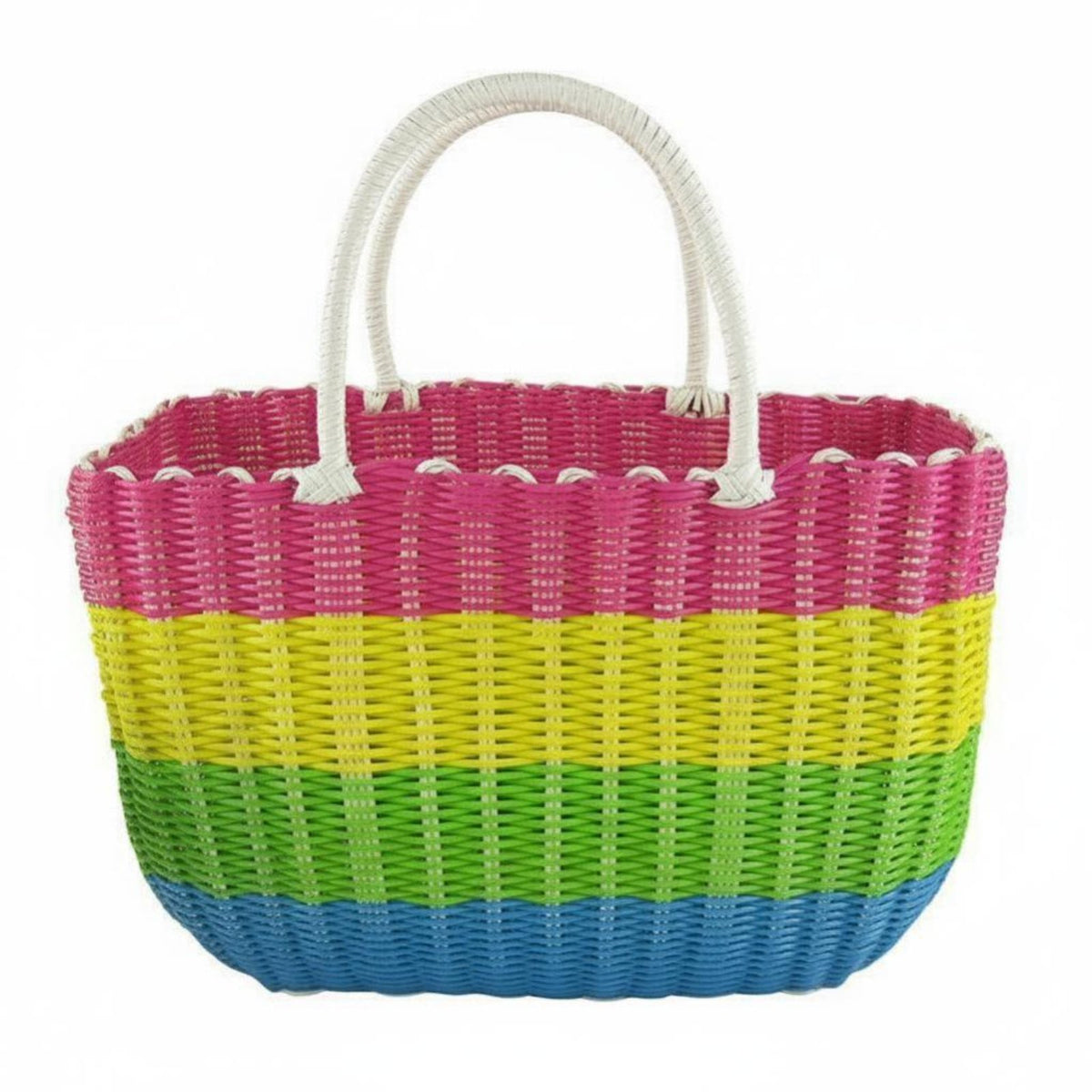 Pfinalic Woven Tote adaptable Handled Tote container Sturdy for Bathroom, Homemakers