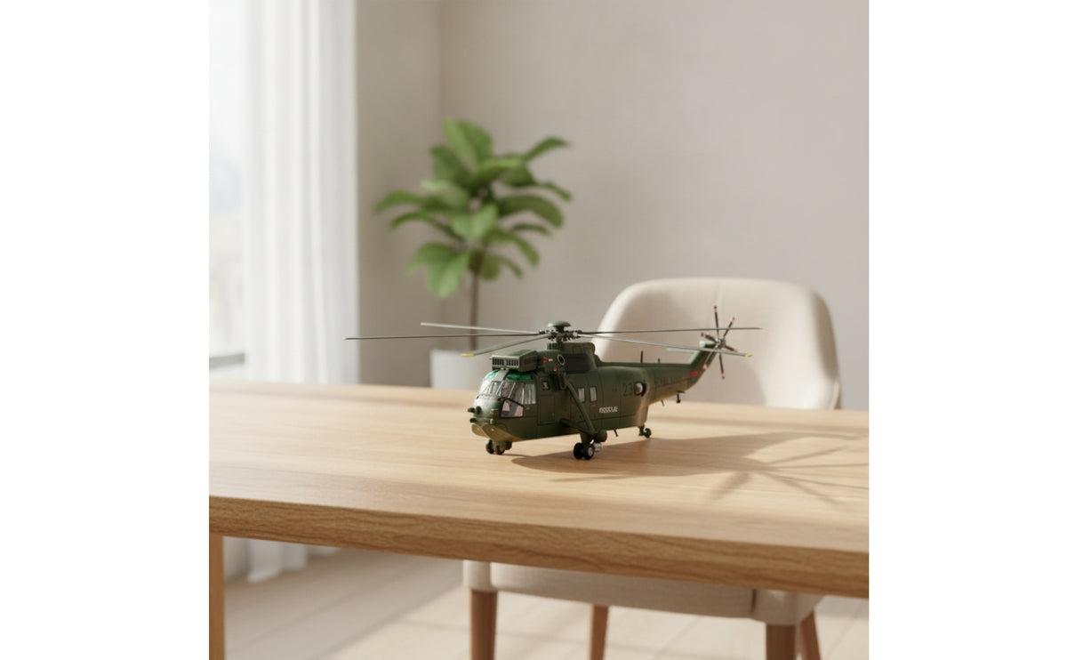 Rotorcraft Model 1:72 Scale Model Helicopter Helicopter with Rotors for Aviation Enthusiasts, Collectors, Cabinet Shelf