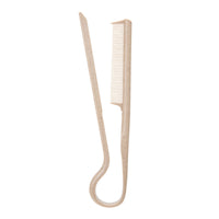 Portable Foldable Hair Straightening Comb Lightweight V-Shaped Straightening Comb Easy to Clean Beauty Tool Tangle-Tangle-Resistant