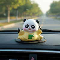 Small Gift Panda Dashboard Decoration Adorable Design Decorative Accessory Fine Details for Desktop