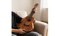 23 Inch Ukulele Bound Edges Beginner Ukulele Compact Size Plucked Instrument for Beginners, Kids