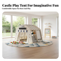 Easy to Install Multifunctional Kids Playhouse Material Kids Playhouse Tent Educational Indoor Toy House Portable for Toddlers, Preschoolers, Girls, Playroom, Bedroom, Living Room, Birthday Party
