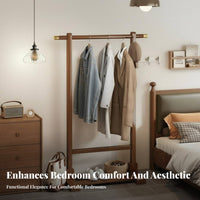 Simple Modern Design Floor-Standing Clothes Space-Saving Freestanding Coat Hanger Stable Base Garment Rack Multi-Functional for Students, Homeowners, Bedroom, Cloakroom, Entryway, Laundry Room