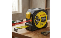 2-in-1 Laser Tape Measure Retractable Digital Tape Measure with Laser Handheld Tool Compact for Carpentry
