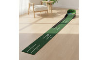 Golf Putting Mat with Ball Return Realistic Putting Mat with Ball Return Distance Markers for Golfers