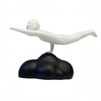 Resin Flying Sleek Figure Home Decoration Available for Purchase Office