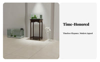 Tiered Wooden Pedestal Sturdy Wood Construction Display Stand Chinese Aesthetic Design sturdyDuty for Plant Lovers