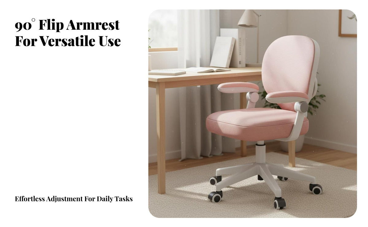 children's Writing Chair Back Support Adjustable Height Study Chair Stable Design for Students, Girls, Home, School, Bedroom