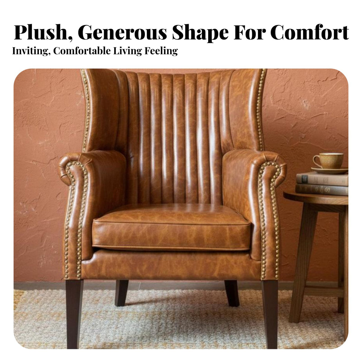 timeless Country design highrear armchair Chair Vintage Design Upholstered highrear armchair Button-Tufted spinerest Living Room Furniture Highrear Support for Homeowners, Business Owners, Coffee Shop, Office, Bedroom, perusing corner