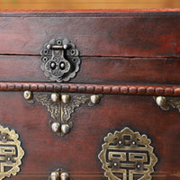 Storage Chest with Hinged Lid Decorative Wooden Storage Box with Latch Keepsake Chest with Hinged Lid Distressed for Newlyweds