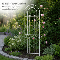 Wrought Iron Garden Trellis for Climbing Plants, Roses, Clematis, and Vines