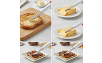 Stainless Steel Heated Butter One-Button Electric Butter Serrated Cutlery Portable for Breakfast, Kitchen