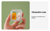 8-Compartment Box everyday pharmaceuticals Management medication Organizer Portable