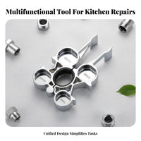 Faucet Aerator Removal Tool Easy to Use Multiple-Size Aerator Wrench Universal Faucet Spanner Small Versatile Plumbing Tool