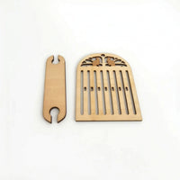 Backstrap Loom Handheld Weaving Loom Kit Weaving Kit with Shuttle Versatile Long-Lasting for Crafters, Home DIY, Travel