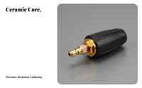 Ceramic Core High Pressure Washer Turbo Nozzle Wear Resistant 1/4 Inch Quick Connect Turbo Nozzle Powerful Jet Stream for Outdoor Cleaning