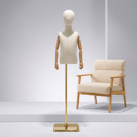 Child Dress Form Minimalist Child Mannequin Torso Stable Clothing Display Model for Tailors