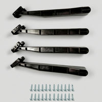 4 Pieces Sturdy Under-Mount Sink Bracket with Screws Rigid Sink Support Bracket Slim Hardware Firm for Kitchen