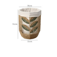 Woven Basket with Liner Lightweight Laundry Basket with Liner Decorative Clothes Hamper for Washroom