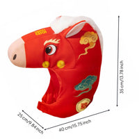 Soft Horse Head Hat Photo Prop   Warm and Thick Animal Costume Headpiece for Adults, Teens, Photoshoots, Parties, Halloween
