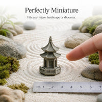 Bluestone Pagoda Miniature Landscape Ornament for Aquariums and Gardens