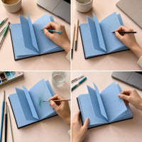A6 Hardcover Notebook, Minimalist Korean-style Planner and Journal for Students, Daily Schedule and Notes