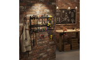 Multi-Layer Electric Drill Storage Rack Easy Installation Drill Charging Station Organizer Space Saving Power Tool Organizer Heavy Duty for DIY Enthusiasts, Woodworkers, Mechanics, Workshop, Garage, Shed
