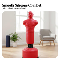 Human Torso Punching Bag Silicone Material Mannequin Boxing Training Partner Stable Base Body Opponent Bag for Fighters, Fighting Artists, Home Gym