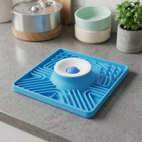 Non-Slip Slow Feeding Bowl with Maze Pattern Easy to Clean Puzzle Bowl Interactive Lick Mat Shallow Design for Young Dogs