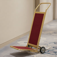 Foldable Luggage Trolley Compact Foldable Luggage Cart Small Hand Truck Portable Trolley for Hotels, Lobby, Hospitality