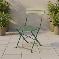 Foldable Folding Cafe Chair Space-Saving Cafe Chair Easy to Clean Furniture Stylish for Garden