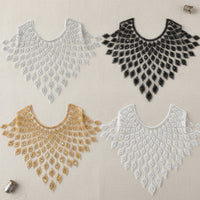 Collar Applique Decorative Neckline Applique Shimmering for Dresses, Designers