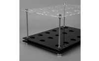 Golf Club Rack 15 Hole Golf Club Organizer with Acrylic Panels Clear for Golfers, Simulator Room, Garage