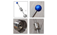 Stainless Steel Coconut Opener Comfortable Grip Coconut Hole Opener Portable Food Prep Gear for Juice Bar