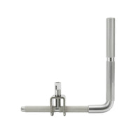 Metal Right-Angle Rod with Clamp Non-Slip Clamp-on Mounting Bracket Adjustable Hardware Compact for Workshop