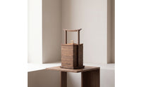 Wooden Storage Box with Handle Wooden Snack Box with Lid Rustic Tea Storage Chest for Hosts