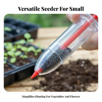Manual Sower Compact and Portable Adjustable Sower Easy to Use Sowing Tool for Gardeners, Beginners, Garden, Vegetable Bed Ling Trays