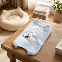 Cat Recovery Suit with Fasteners, Anti-Licking Suit for Spay Neuter, Post Surgery Cat Clothes, Two Leg Holes Sleeveless Post-Surgery Recovery Suit