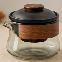 Ceramic Tea Set, Quick Brew Teapot Set, 180ml, Tea Set, Travel, Portable, Includes Storage Case