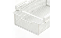 Beneath-Desk Hanging Basket Pull-out Hanging Desk Organizer Space-Saving for Telecommuters, Students, Home Office, Dorm Room