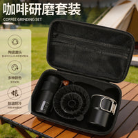 Portable Coffee Grinder and Brewing Kit for Outdoor Use