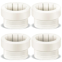 4 Pieces Ribbed Umbrella Adapter Sleeve Threaded Deck Umbrella Sleeve