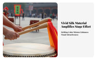 Large Size Red-Ribboned drum beater Traditional Design Soft-Tipped Beater Performance prepared Drum Mallet Sturdy Build for Percussionists, artists, Musicians, Cultural celebration, procession, Music Practice