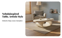 CumulusShaped Table Nordic Artistic CumulusShaped Centerpiece Minimalist Design Household Furniture for Apartment Dwellers, Homeowners, Bedroom, Office