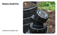 Compost Bin Faucet Non-Clogging Ging Large Bore Container Tap Plastic Rotary Valve Adjustable Flow Water Reservoir Spigot